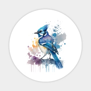 Blue Jay Watercolour Magnet